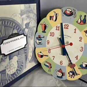 TIMEWORKS Breakfast Kitchen Wall Clock